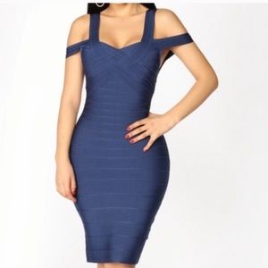 Fashion Nova Bandaged Dress L